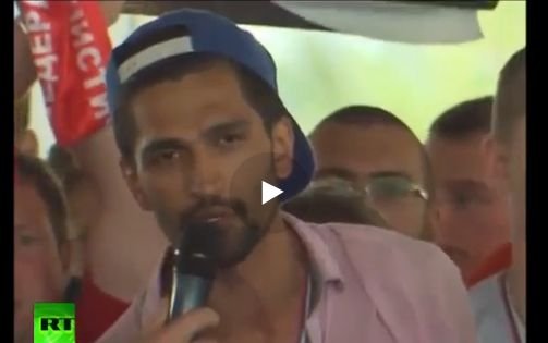 Донишҷӯи тоҷик ба Путин: Шуморо аз Э. Раҳмон зудтар ёфтам (ВИДЕО)