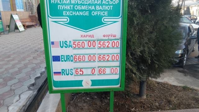 Қурби 1000 рубл дар як рӯз 30 сомонӣ поин рафт