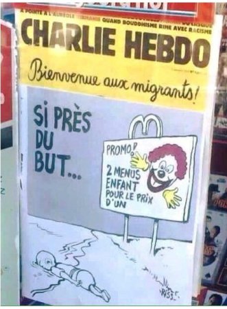 Ду корикатураи дигари баҳсбарангези “Шарли Эбдо” (АКС)