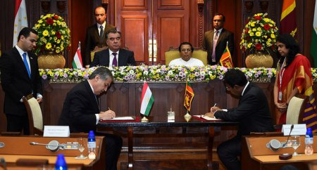 АКС: Имзои 4 санад ва даъвати Президенти Шри-Ланка ба Тоҷикистон